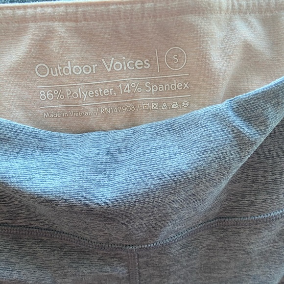 Outdoor Voices 7/8 Dipped Leggings - Rose Quartz - Picture 5 of 5